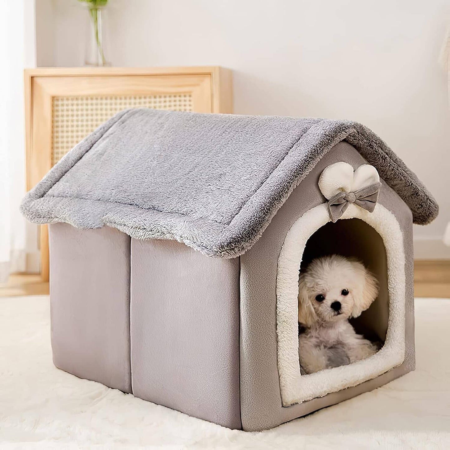 Niche Chien - ComfortableDogHouse™ - Gris Lapin