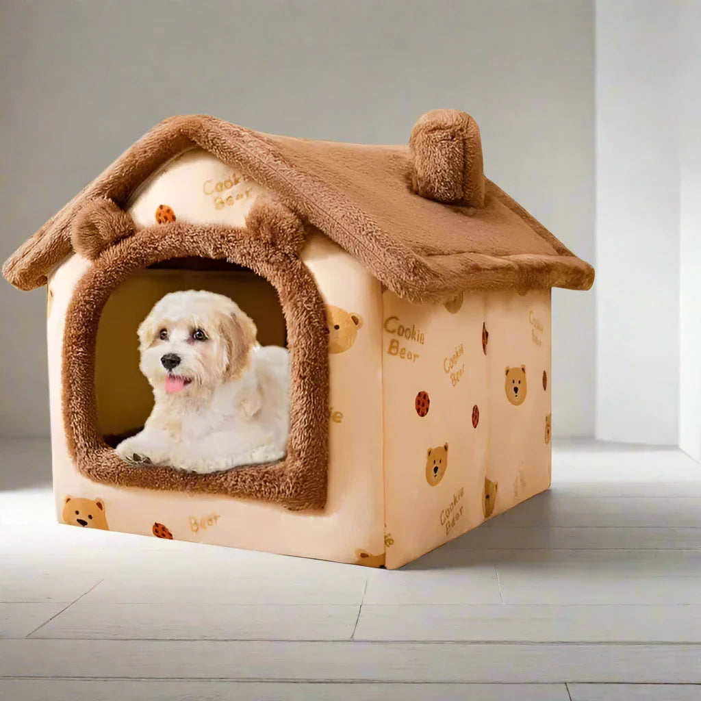 Niche Chien - ComfortableDogHouse™ - Marron Ours